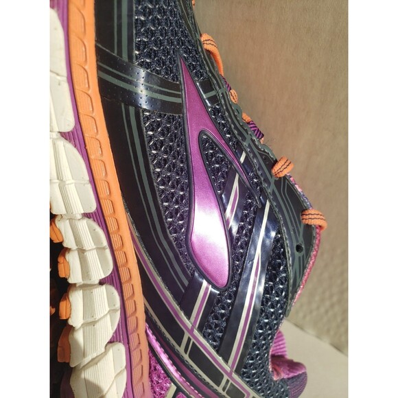 Brooks Adrenaline GTS 15 Running Shoes Purple Orange Blue Womens Sz 11 Athletic - Picture 5 of 12